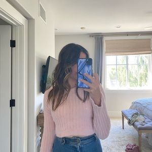 adorbs pink long sleeved sweater!